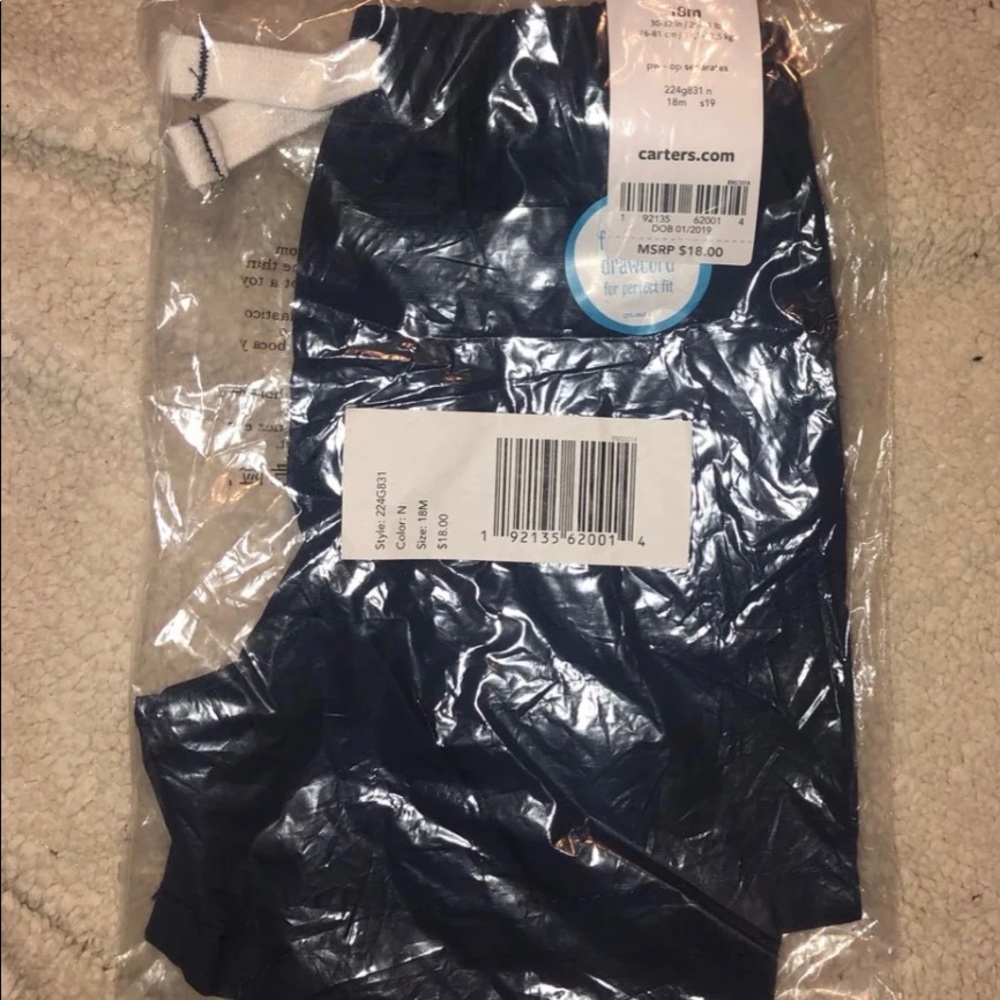 Boys navy & kakis shorts